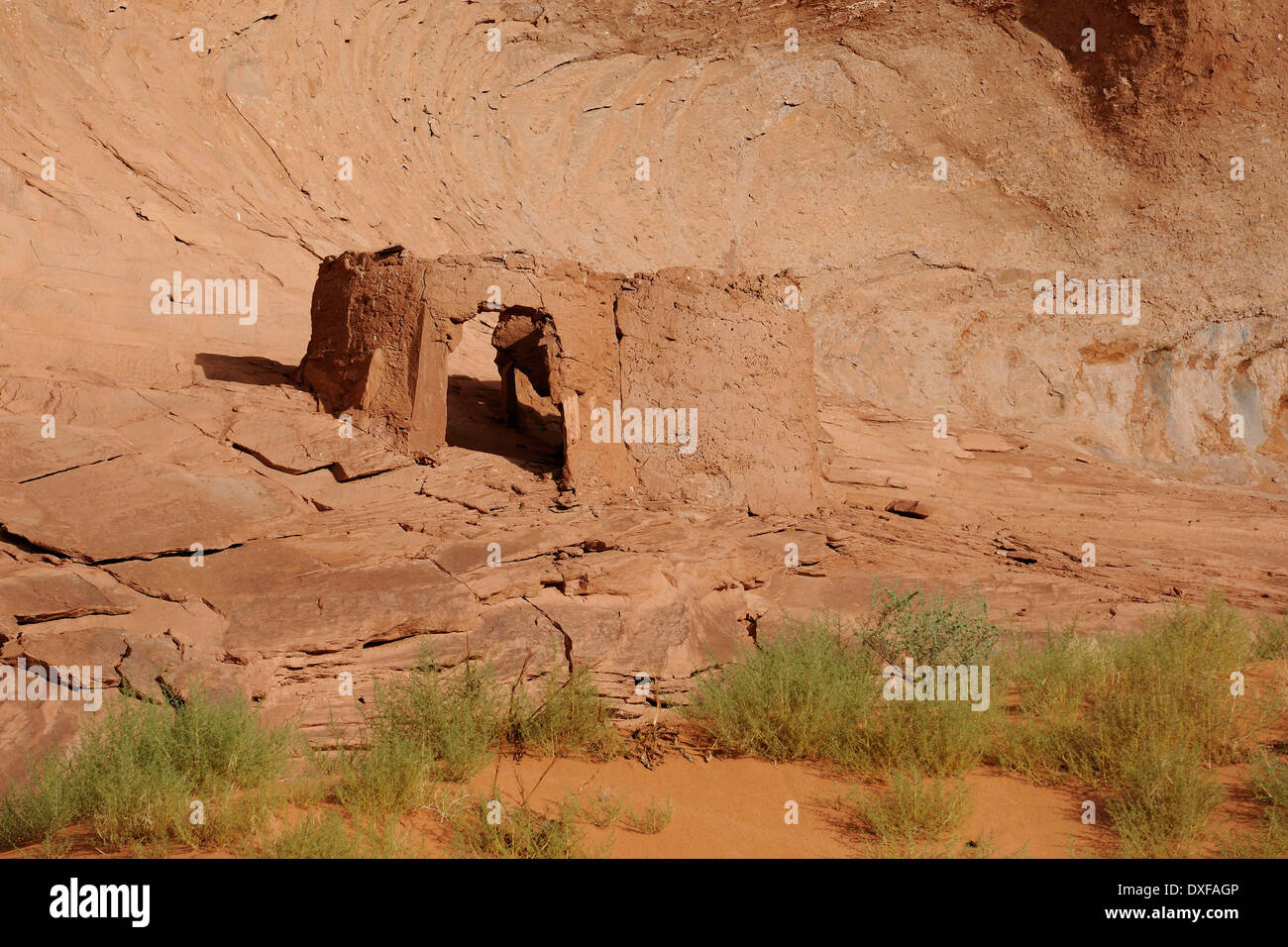 Ruines d'Echo Point, environ 1000 ans, Monument Valley, Arizona, USA Banque D'Images