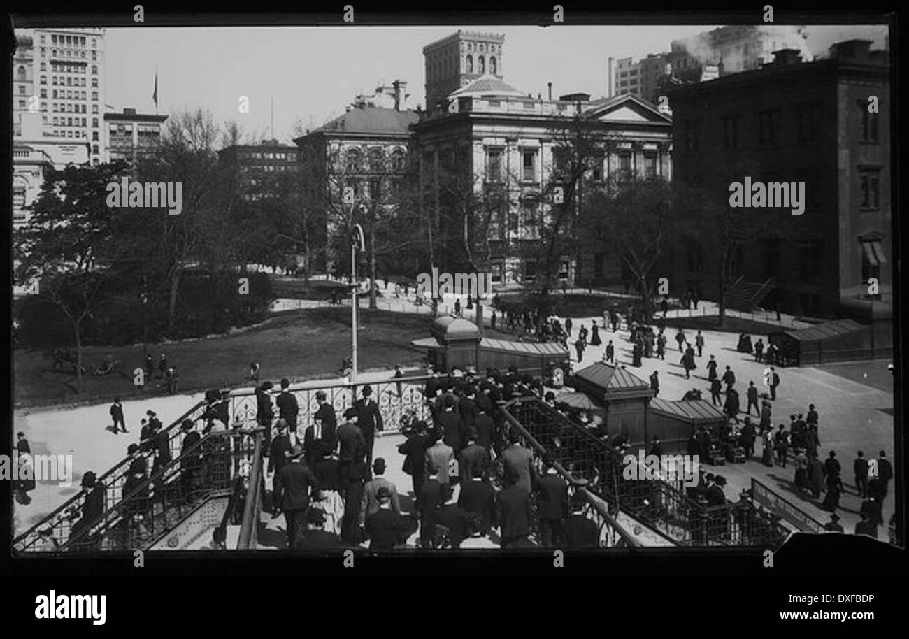 Les usagers de la ville de New York Banque D'Images