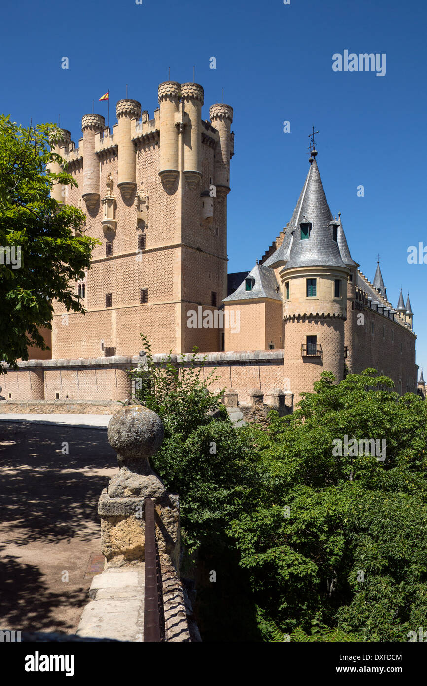 Alcazar - Segovia - Espagne Banque D'Images