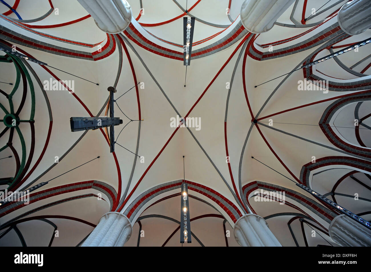 Plafond voûté, église Saint-Nicolas, Nikolai trimestre, Berlin, Allemagne Banque D'Images