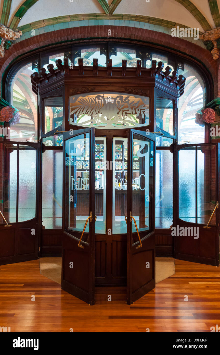 Palau de la Música Catalana, Lluís Domènech i Montaner, Barcelone, Catalogne, Espagne Banque D'Images