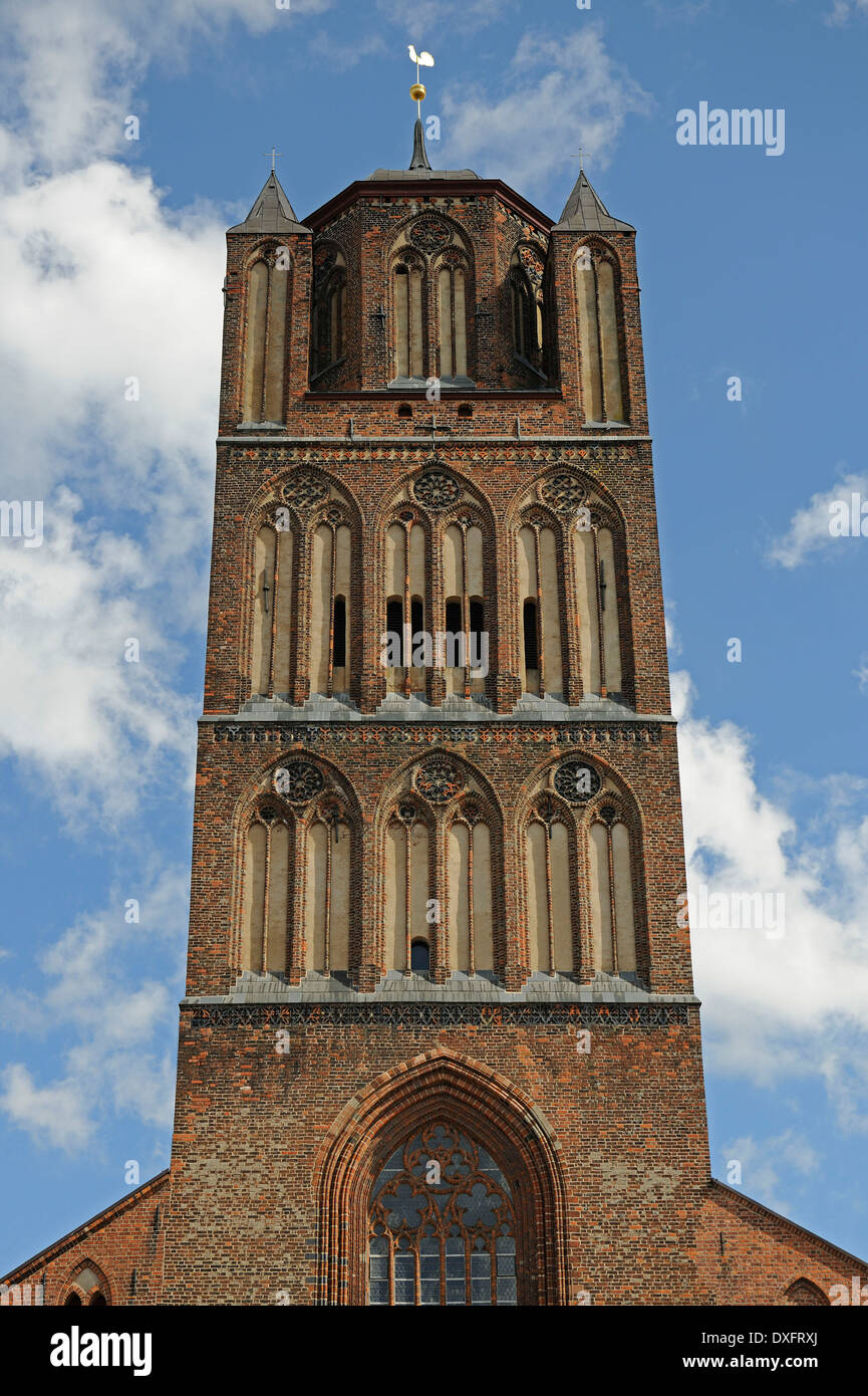 Eglise de Saint James, centre ville historique, ville hanséatique de Stralsund, Mecklembourg-Poméranie-Occidentale, Allemagne Banque D'Images