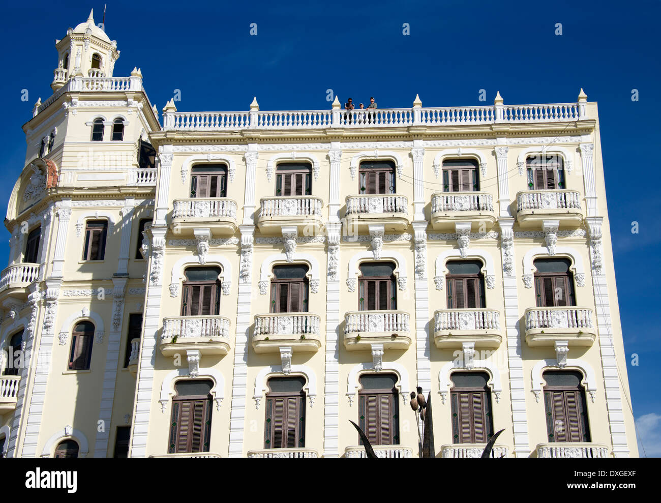 Édifice Colonial Plaza Viejo centre historique de la vieille Havane Cuba Banque D'Images