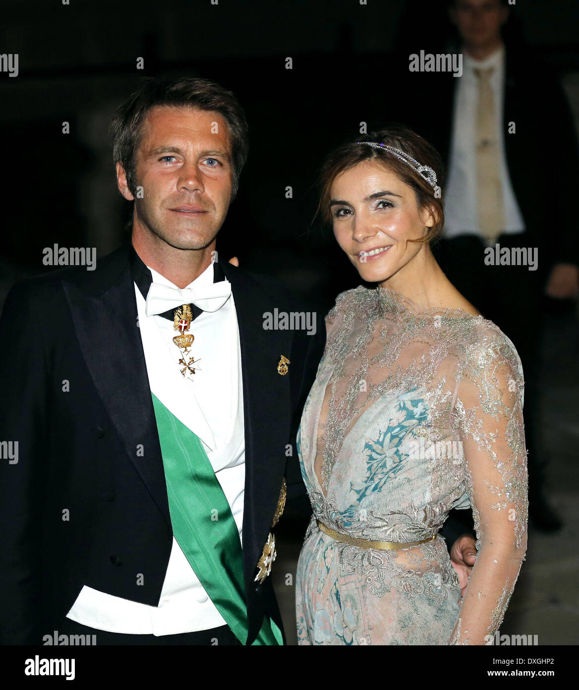 Prince Emmanuel Philibert, La Princesse Clotilde Courau le mariage officiel du Prince Guillaume de Luxembourg et de la Comtesse Stéphanie de Lannoy à la Cathédrale Notre Dame de Luxembourg - Luxembourg - 20.10.12 Gala **disponible pour publication au Royaume-Uni. Pas pour publication dans le reste du monde** Quand : 20 Oct 2012 Banque D'Images