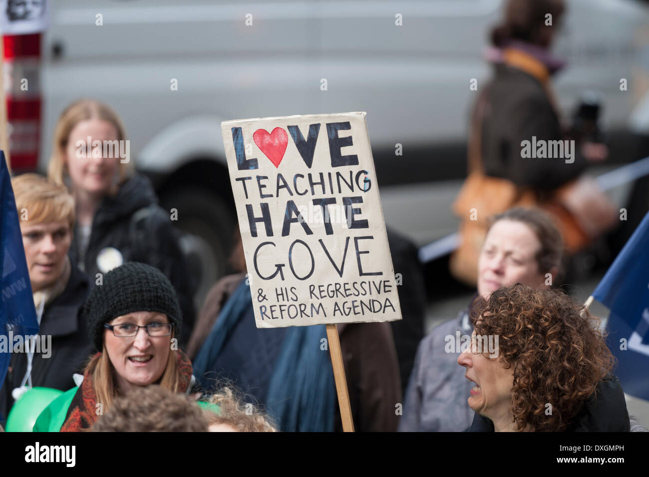 Londres, Royaume-Uni. 26 mars 2014. Plusieurs milliers de membres et sympathisants de l'écrou en grève ont défilé dans le centre de Londres pour protester contre la paye, la pension et les conditions. Credit : Lee Thomas/Alamy Live News Banque D'Images