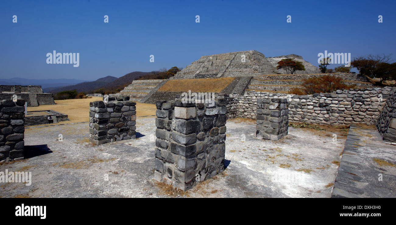 L'Amérique, le Mexique, l'État de Morelos, Xochitepec village, site archéologique de Xochicalco, le site Banque D'Images