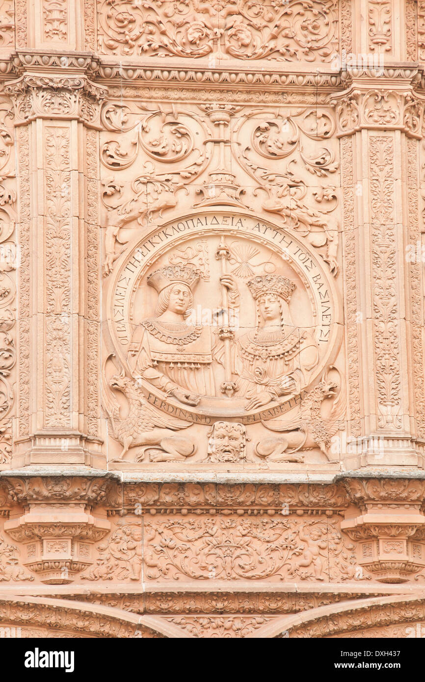 Façade de l'université de Salamanque Banque D'Images