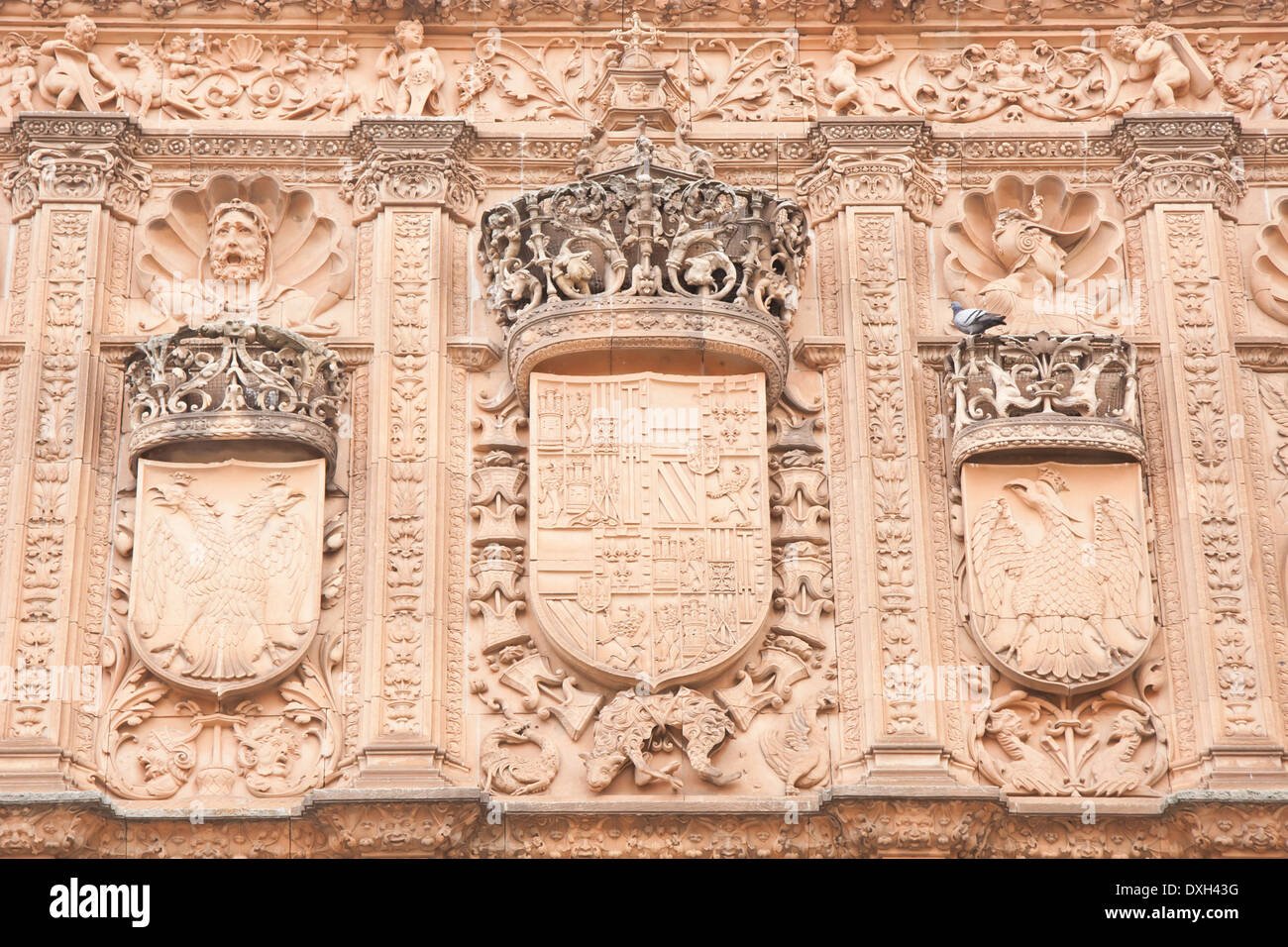 Façade de l'université de Salamanque Banque D'Images