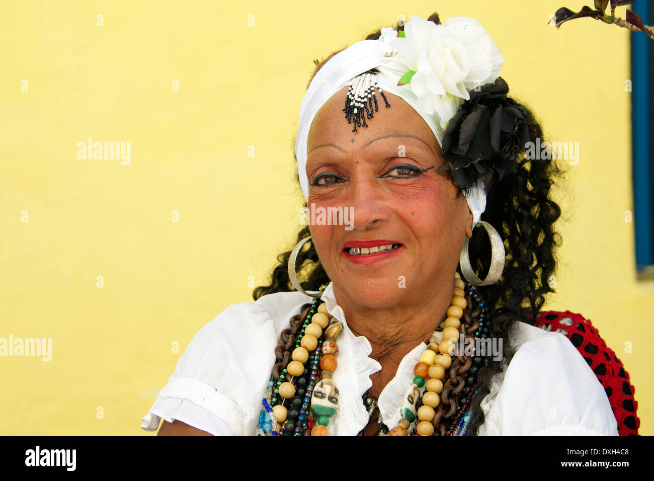 Portrait Fortune Teller La Vieille Havane Cuba Banque D'Images