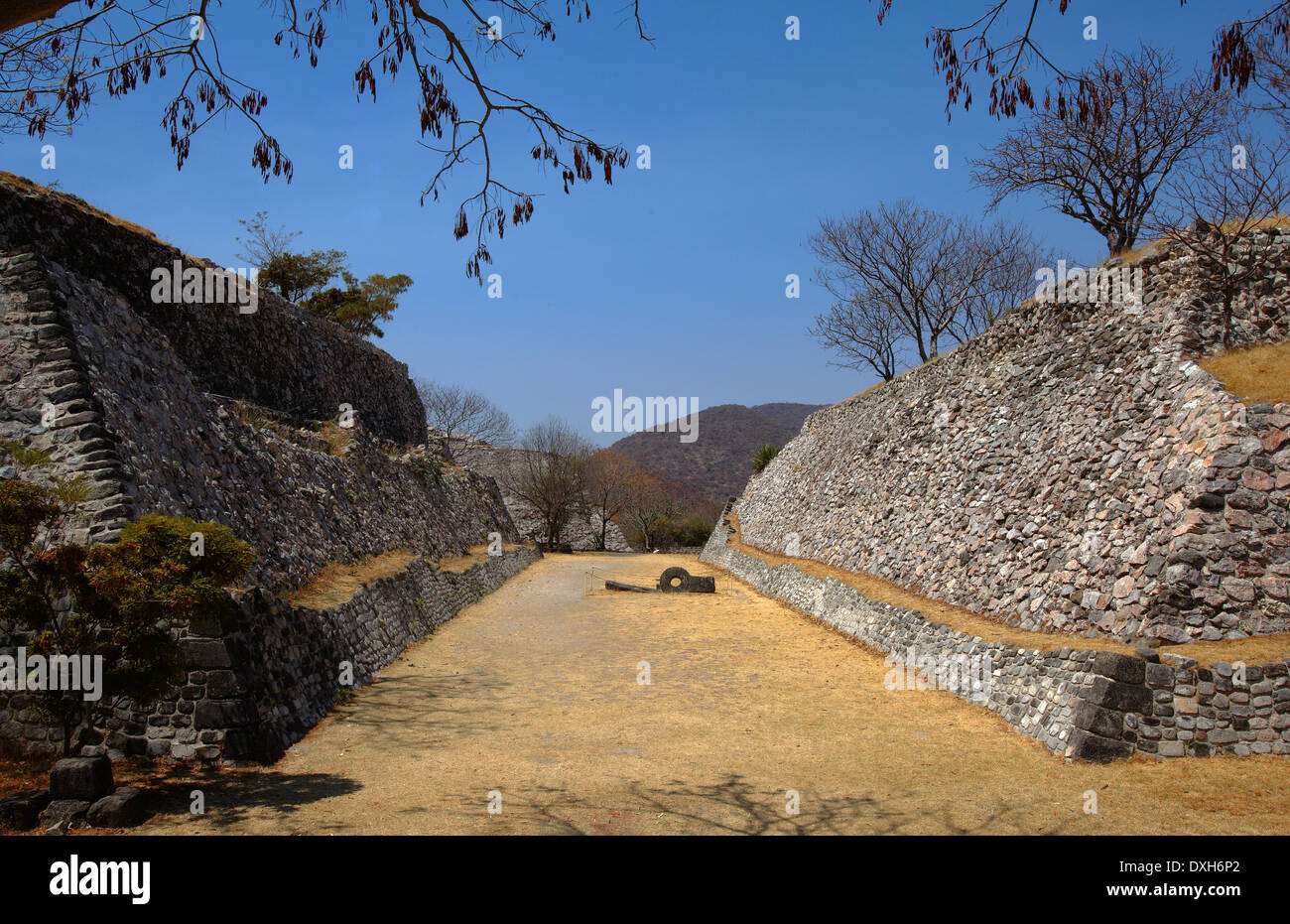 L'Amérique, le Mexique, l'État de Morelos, Xochitepec village, site archéologique de Xochicalco, la balle Banque D'Images