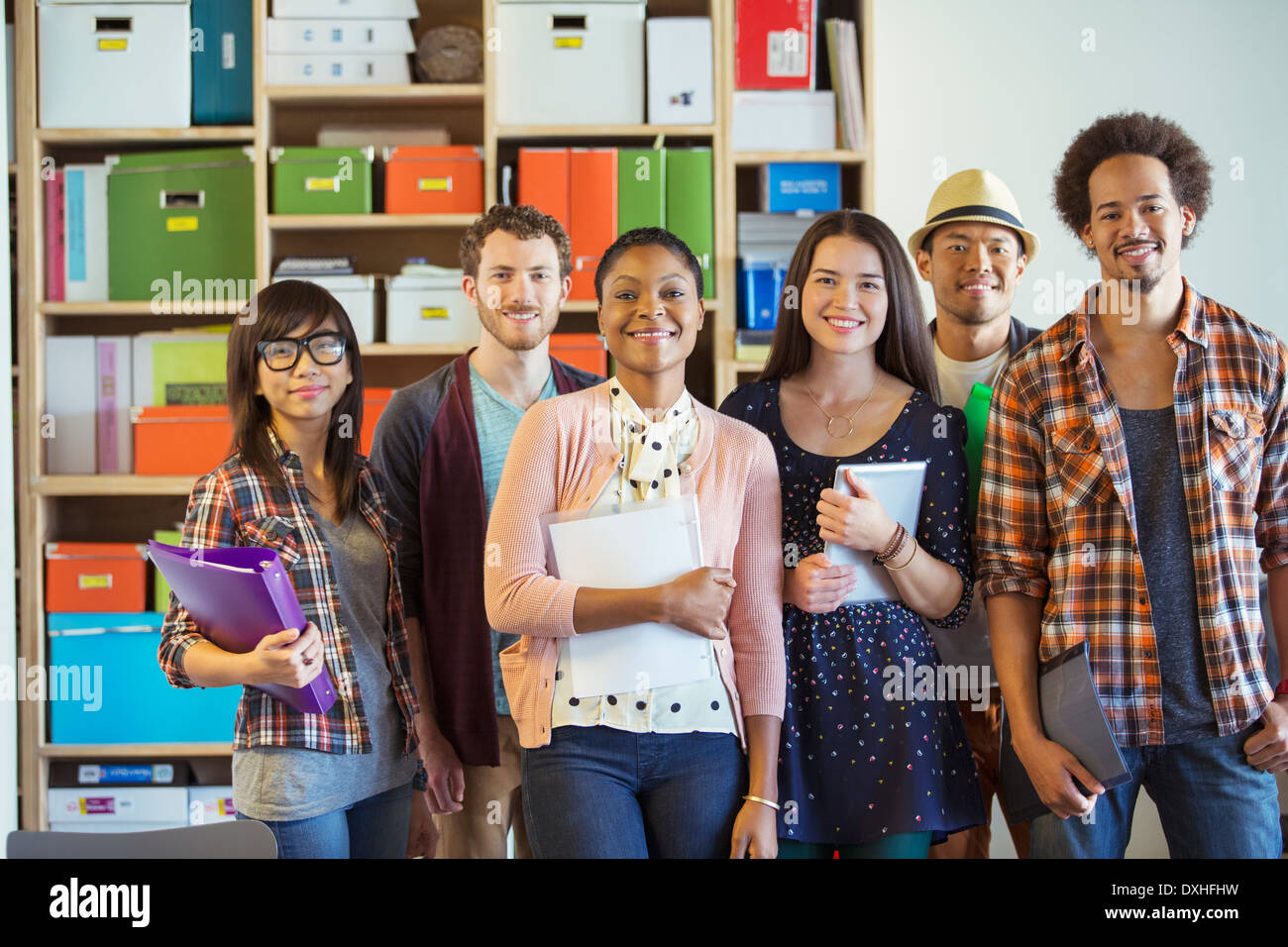 Portrait of creative business people in office Banque D'Images