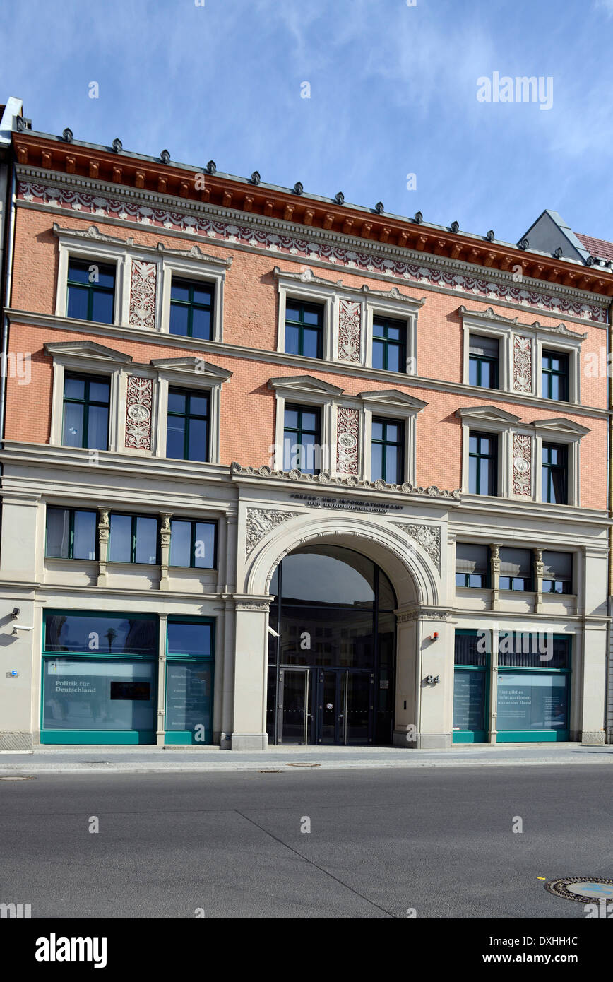 Office de presse et d'information du gouvernement fédéral, Dorotheenstrasse, Berlin, Germany, Europe Banque D'Images