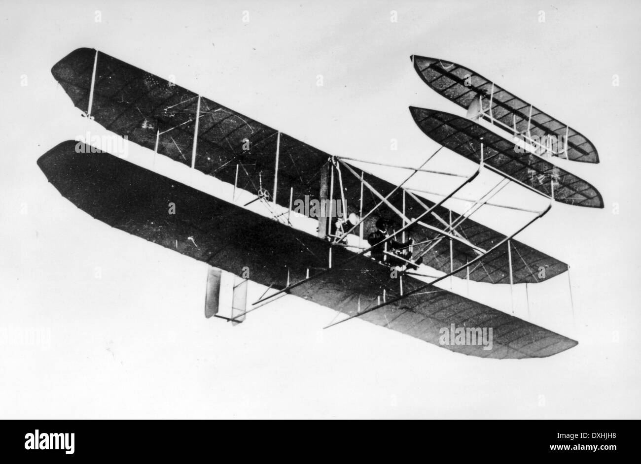 WRIGHT FLYER à l'US Army Signal Corps essais de vol à Fort Myer en 1908 Banque D'Images