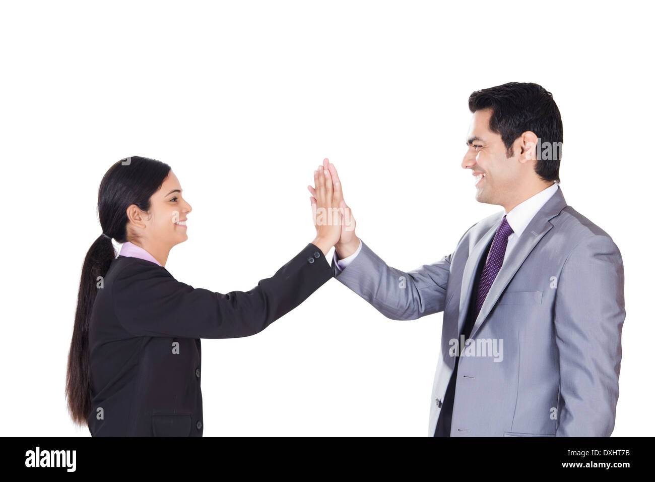 Poignée de gens d'Affaires indiennes Banque D'Images