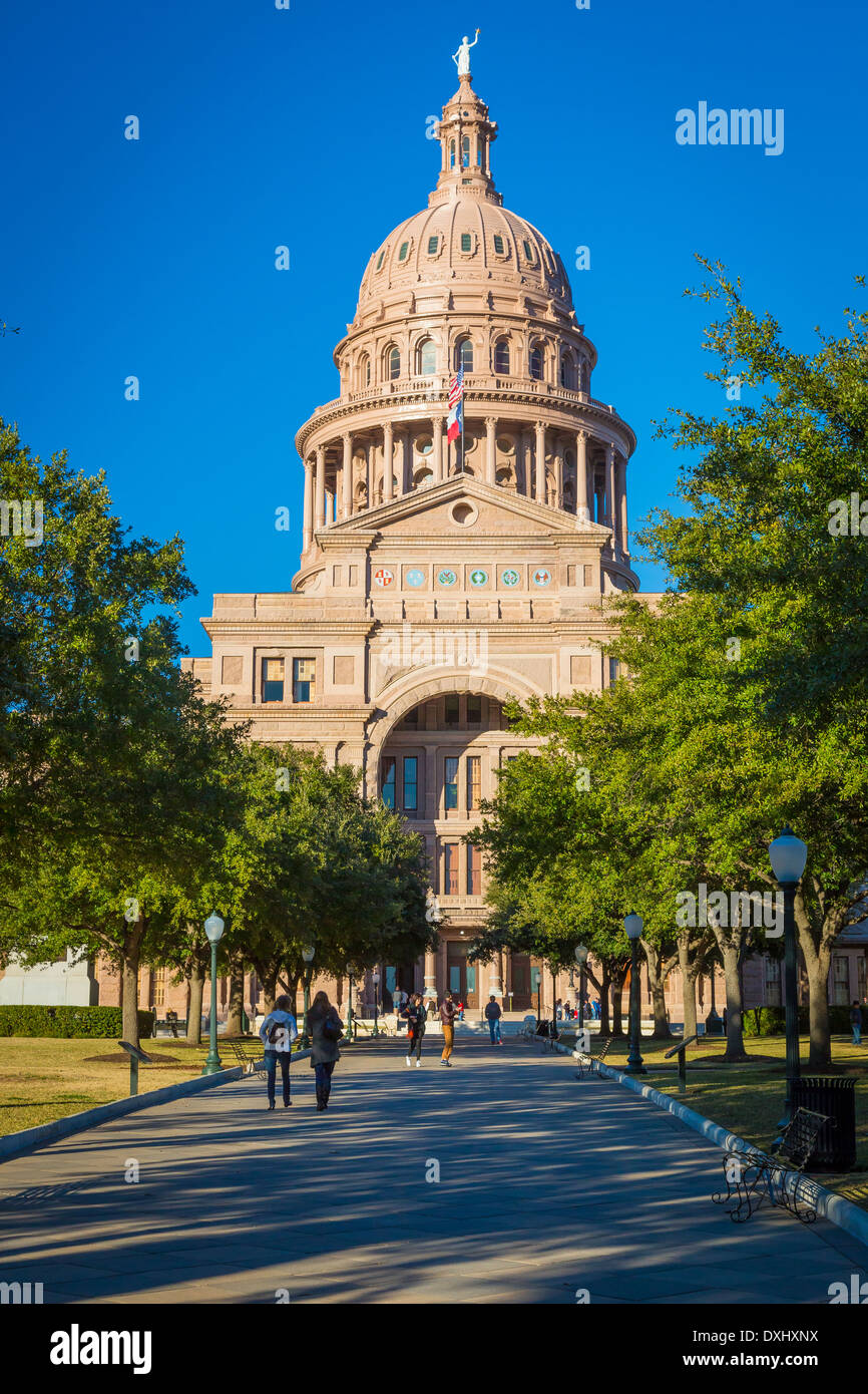 Le Texas State Capitol, situé dans le centre-ville d'Austin, Texas Banque D'Images