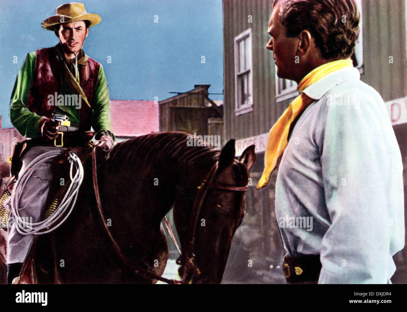 DUEL AU SOLEIL Banque D'Images