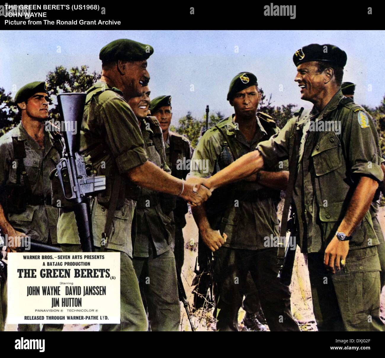 Le béret vert. Banque D'Images