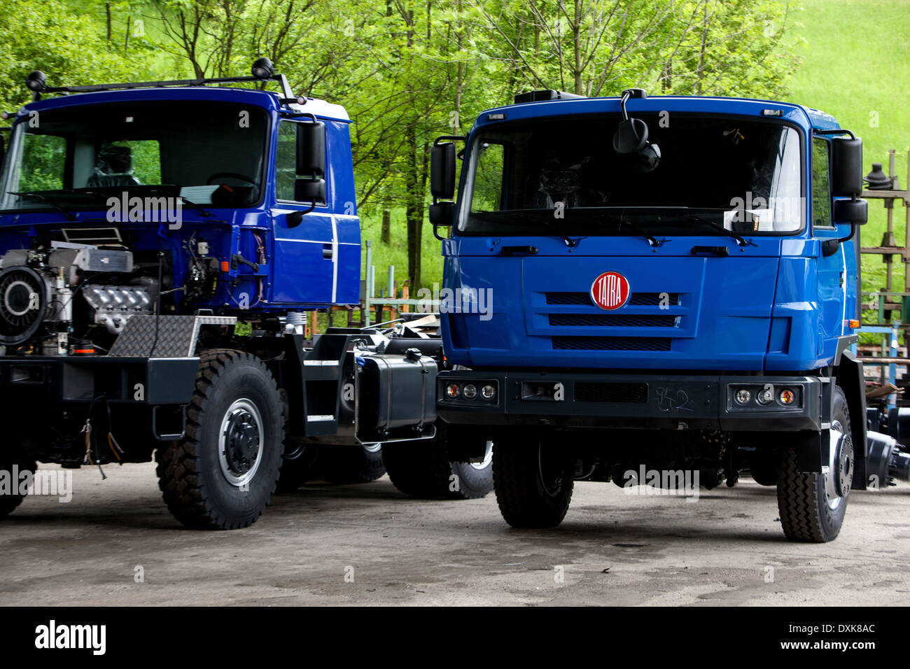 Les camions de production, Tatra Koprivnice, République Tchèque Banque D'Images