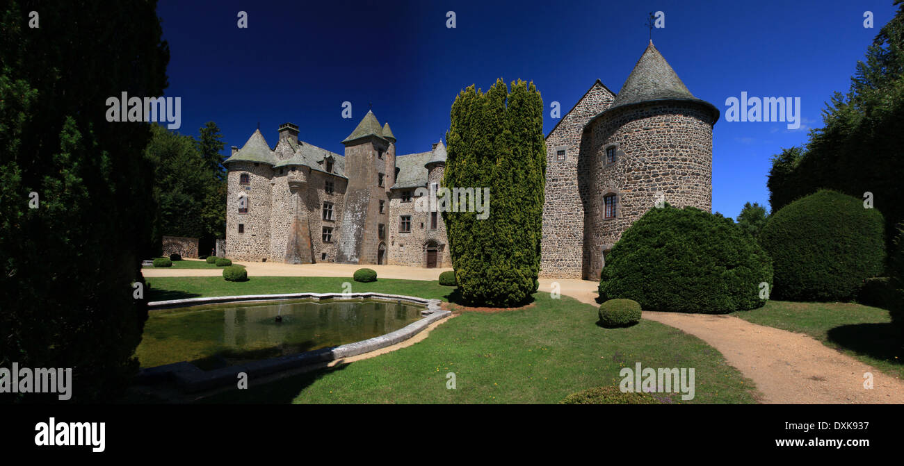 France, Auvergne, Murol, Le chateau de cordes Banque D'Images