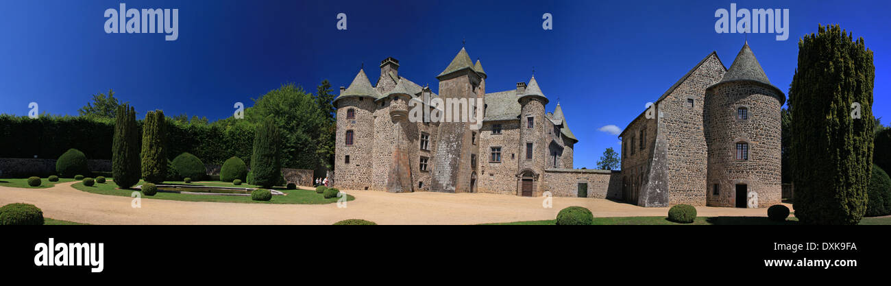 France, Auvergne, Murol, Le chateau de cordes Banque D'Images
