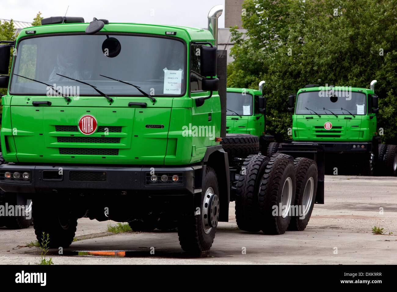 Les camions de production, Tatra Koprivnice, République Tchèque Banque D'Images
