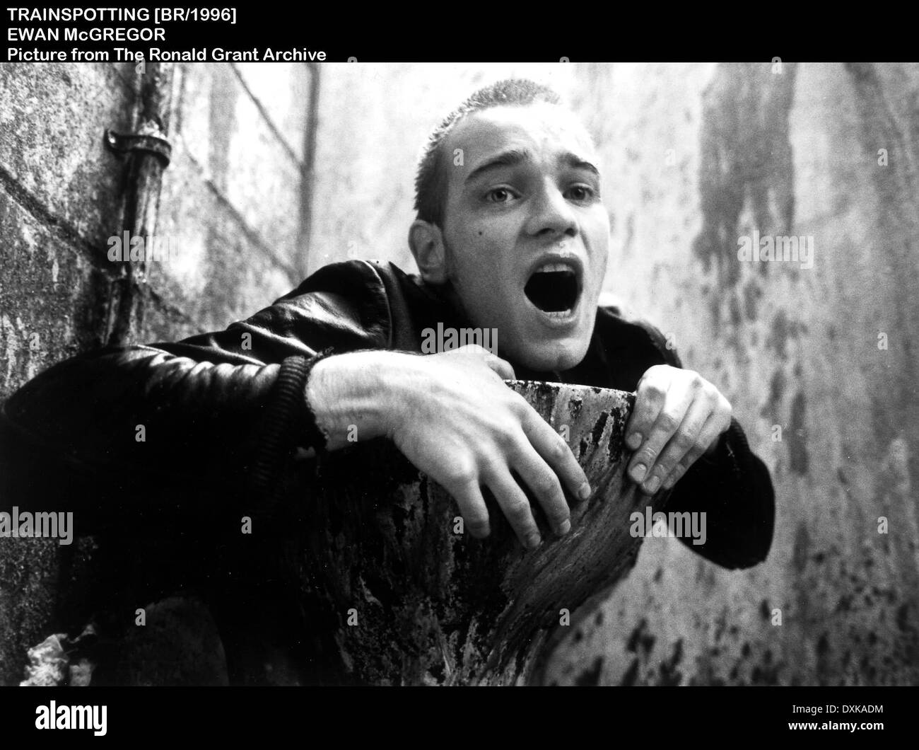 Trainspotting 1996 ewan mcgregor Banque d'images noir et blanc Alamy