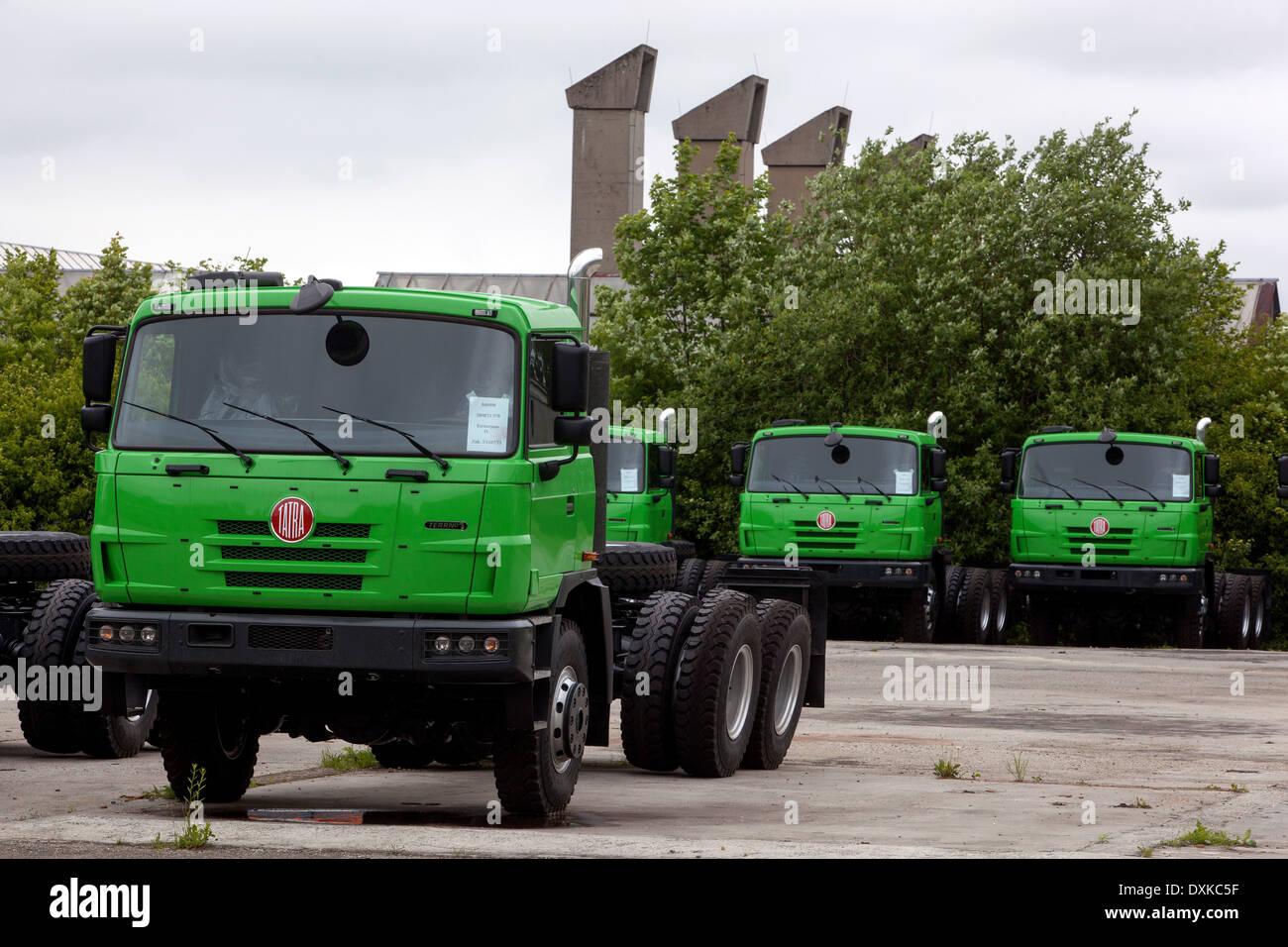 Les camions de production, Tatra Koprivnice, République Tchèque Banque D'Images
