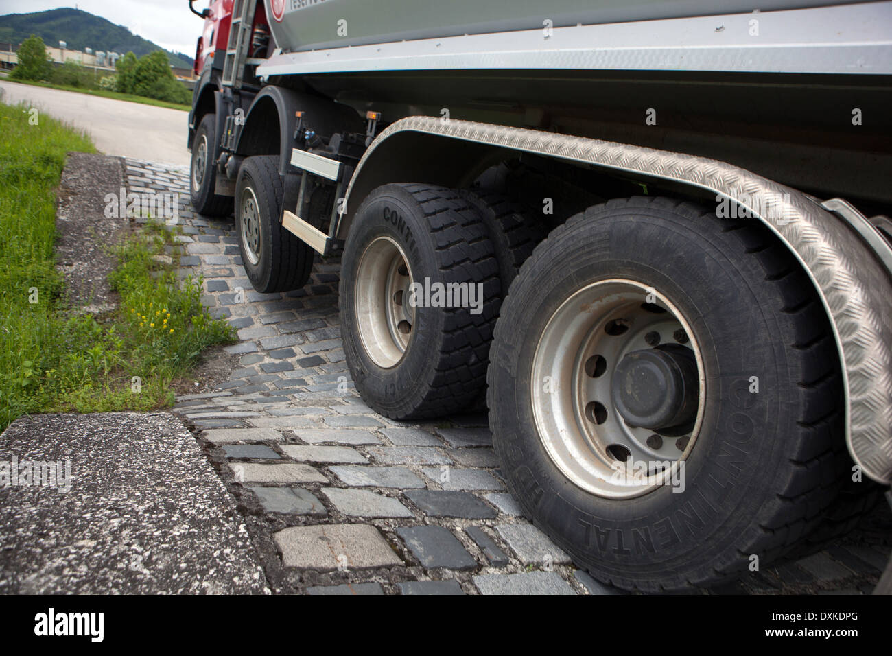 Chariot de Tatra sur le polygone d'essai, Koprivnice République Tchèque Banque D'Images
