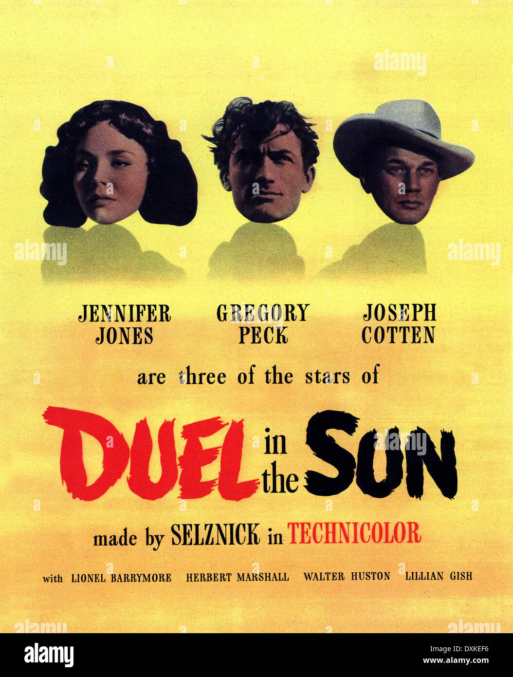 DUEL AU SOLEIL Banque D'Images