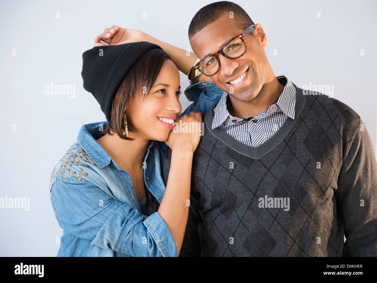 Portrait of smiling couple Banque D'Images
