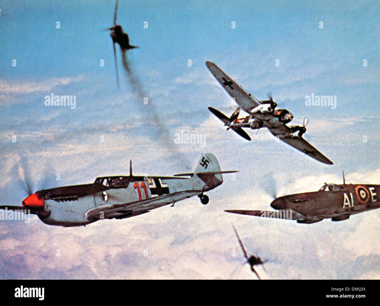 La BATAILLE D'ANGLETERRE Banque D'Images