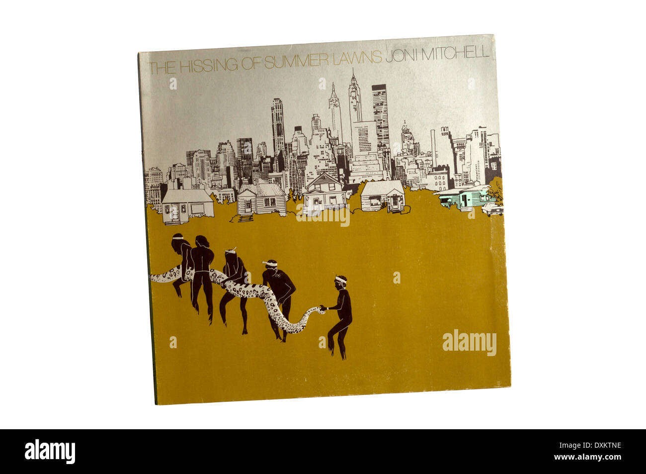 Le sifflement de pelouses d'été 1975 était un album studio par Joni Mitchell. Banque D'Images