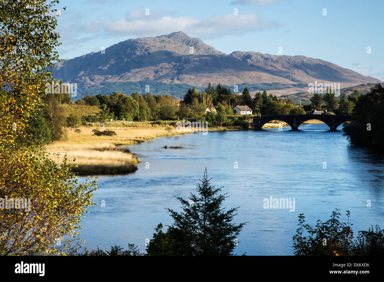 Shiel Pont et rivière Shiel, Ardnamurchan, Ecosse Banque D'Images