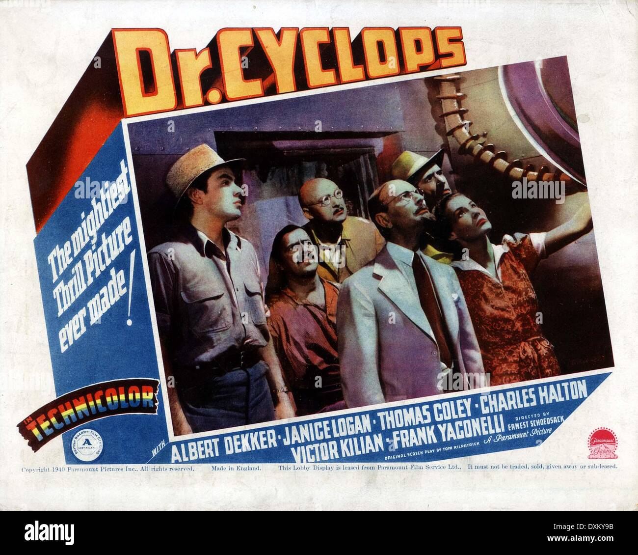 DOCTEUR CYCLOPE Banque D'Images