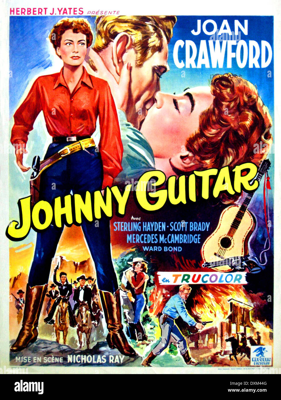 JOHNNY GUITARE Banque D'Images