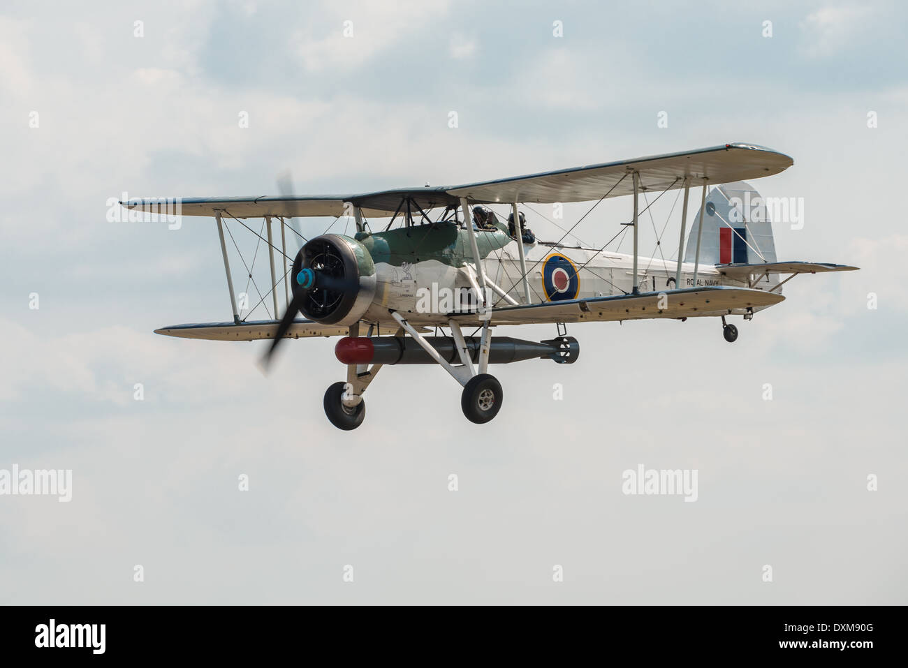 Fairey Swordfish, la seconde guerre mondiale, 2 en vol de bombardiers torpille Banque D'Images