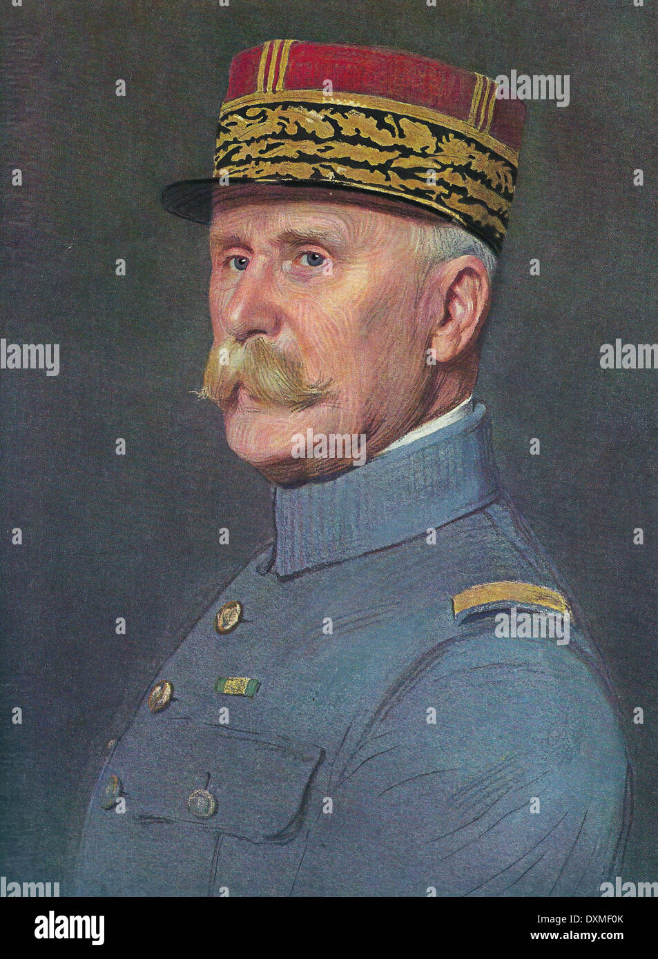 PHILIPPE PÉTAIN (1856-1951) soldat français dans une illustration magazine 1940 Banque D'Images