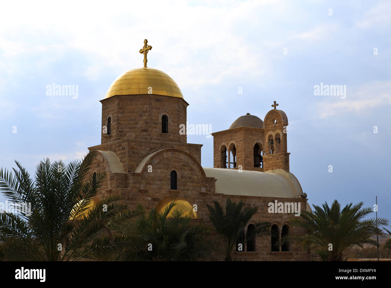 Église orthodoxe grecque par Bethany site du baptême,Jordanie Banque D'Images