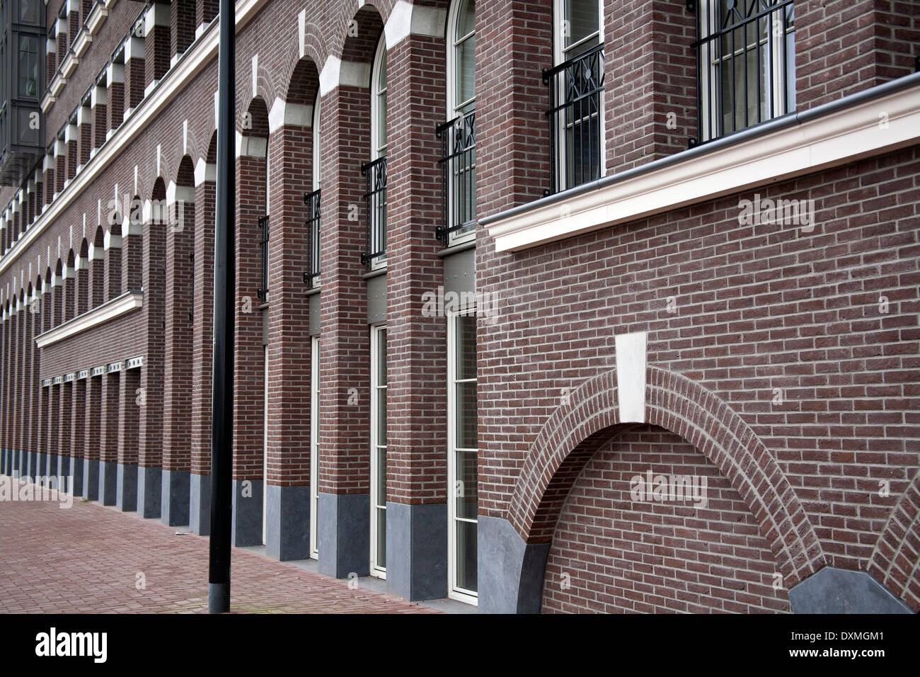 De réaménagement sur l'est d'Amsterdam, Pays-Bas Docklands Banque D'Images
