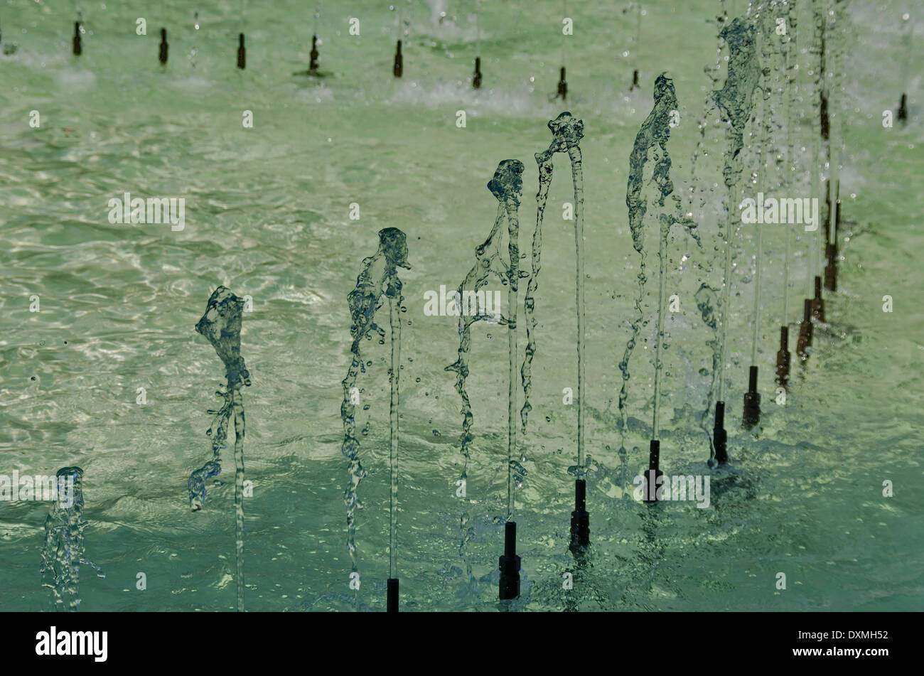 Fontaine de jardin en parc Banque D'Images