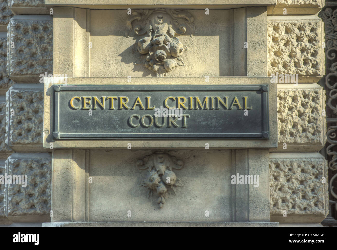 La cour criminelle centrale London Old Bailey Banque D'Images