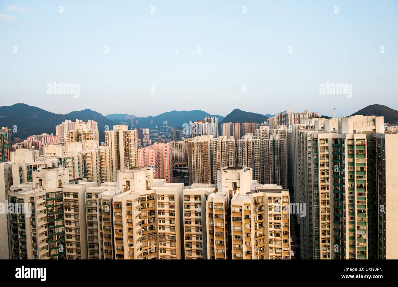 Paysage urbain à Hong Kong. Banque D'Images