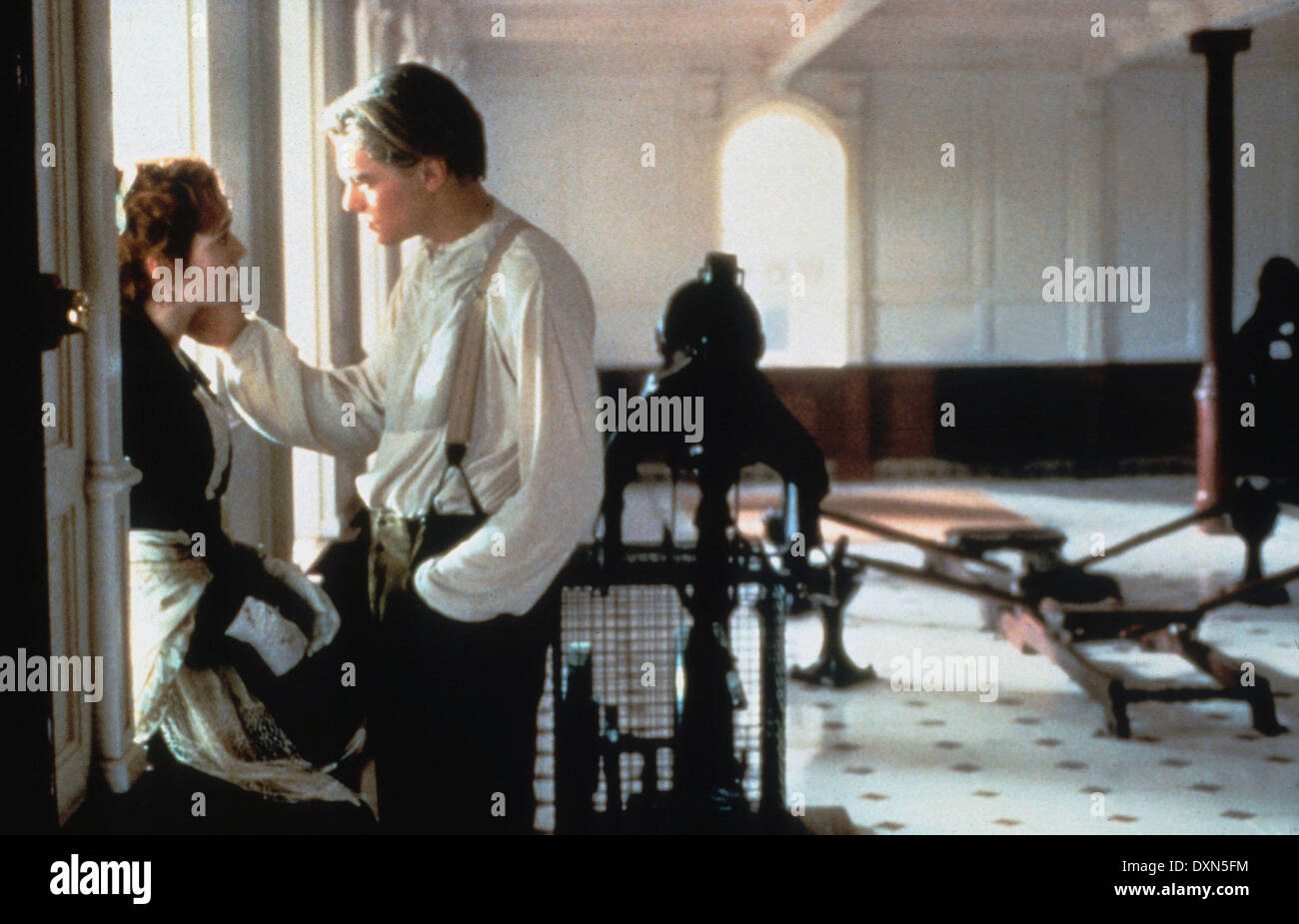 LEONARDO DI CAPRIO, KATE WINSLET, TITANIC, 1997, FILM Banque D'Images