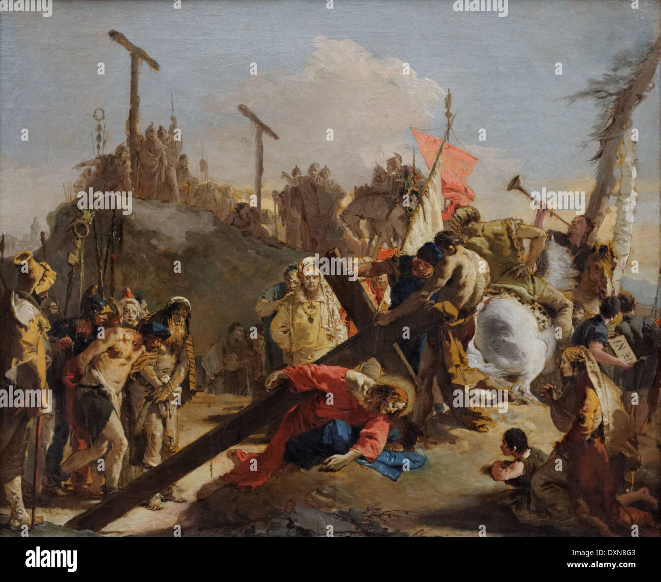 Giovanni Battista Tiepolo - Le Christ portant la croix - 1738 - XVIII ème siècle - École italienne - Gemäldegalerie - Berlin Banque D'Images