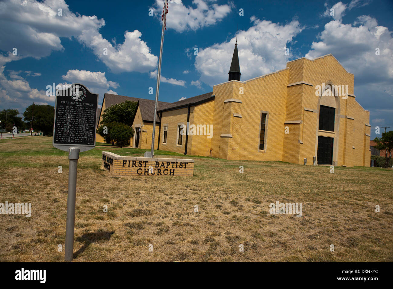 First Baptist Church, Ponca City, Texas, United States of America Banque D'Images