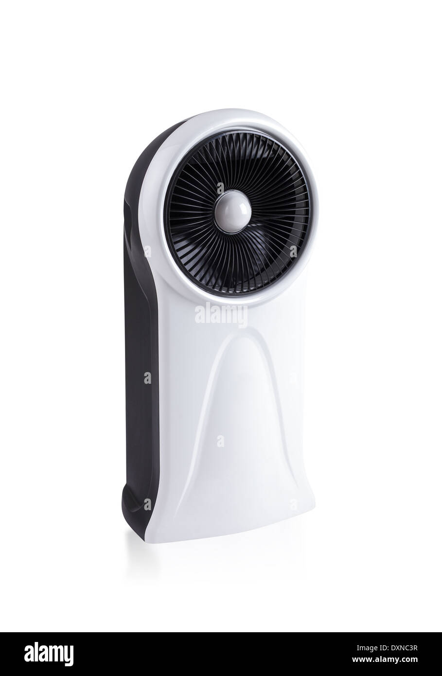Ventilateur du refroidisseur d'air évaporatif avec ioniseur isolé sur fond blanc Banque D'Images