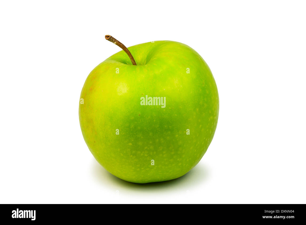 Apple vert frais isolé sur fond blanc Banque D'Images