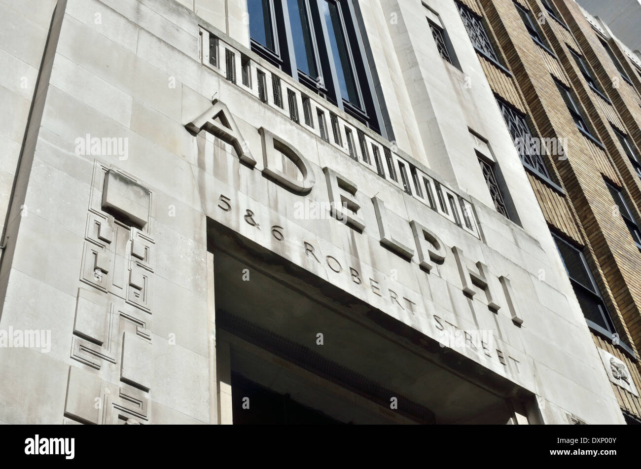 Le nouveau bâtiment d'Adelphi à John Adam Street, London, UK Banque D'Images