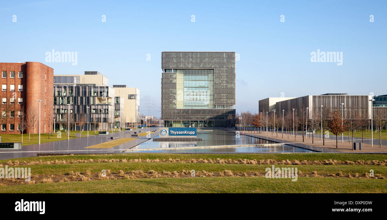 L'Allemagne, en Rhénanie du Nord-Westphalie, Essen, Krupp-Guertel, siège de ThyssenKrupp Banque D'Images