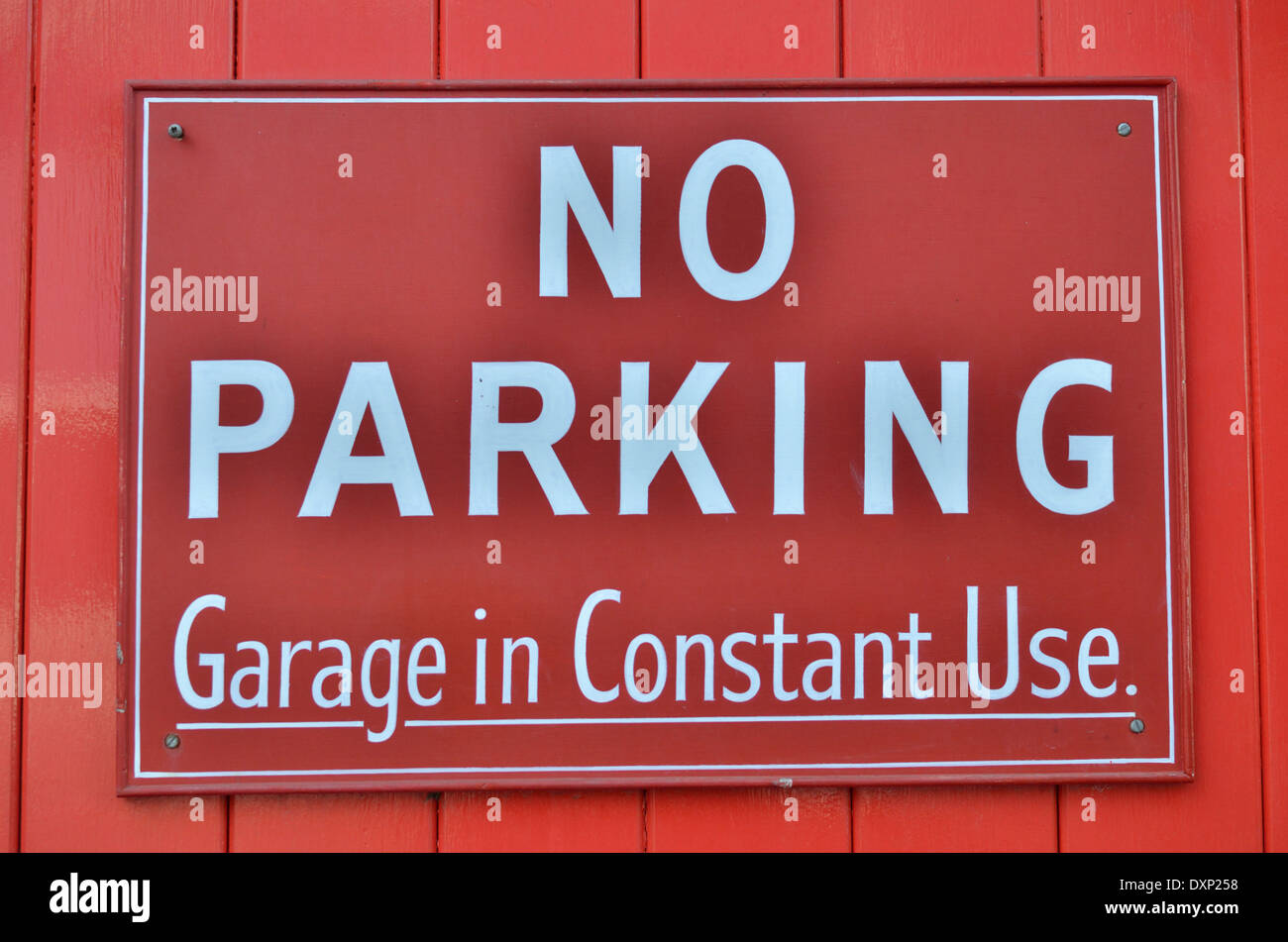 "Pas de parking couvert en utilisation constante', London, UK Banque D'Images